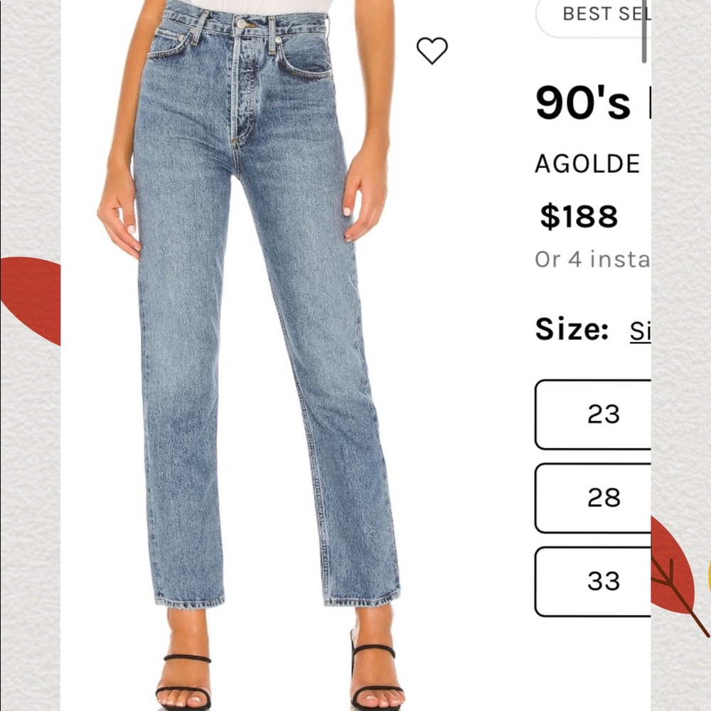 Agolde jeans 90's Pinch Waist